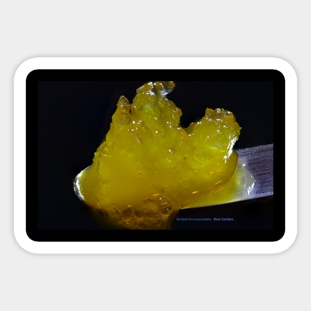 OG Kush Live Resin Badder - Weed Design Sticker by MrGreenGenes420